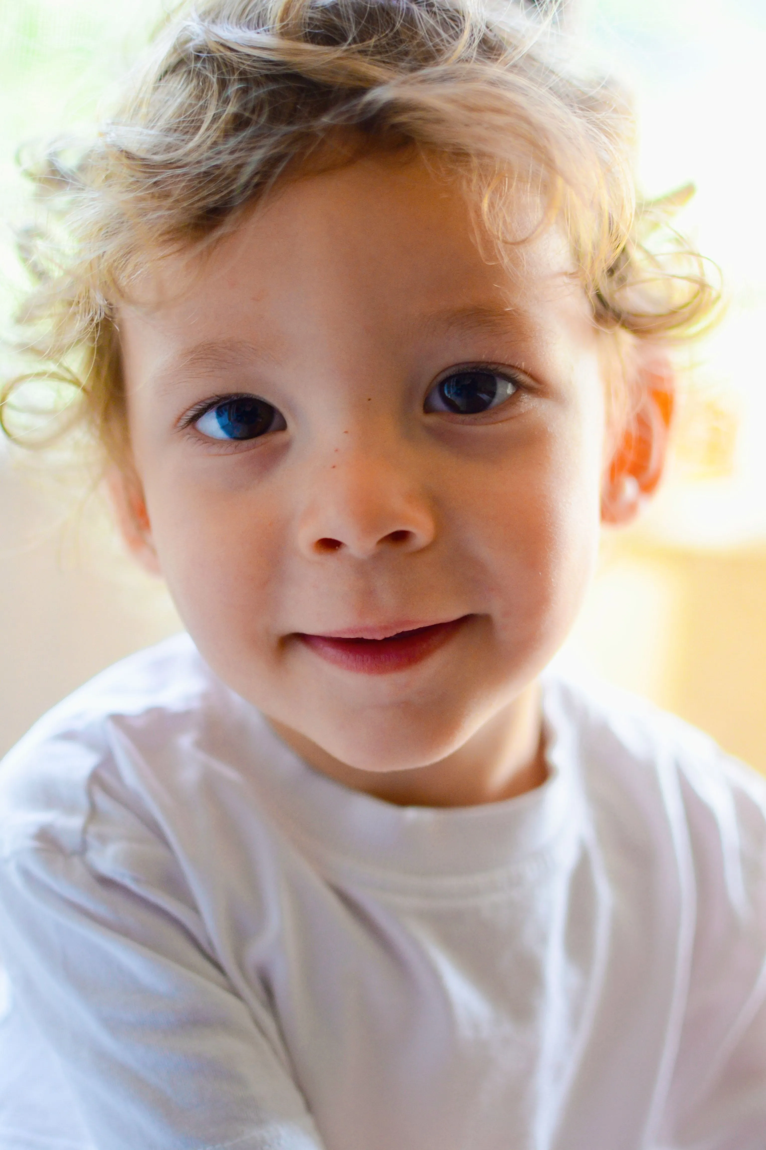 Jad smiling for the birthday invitation